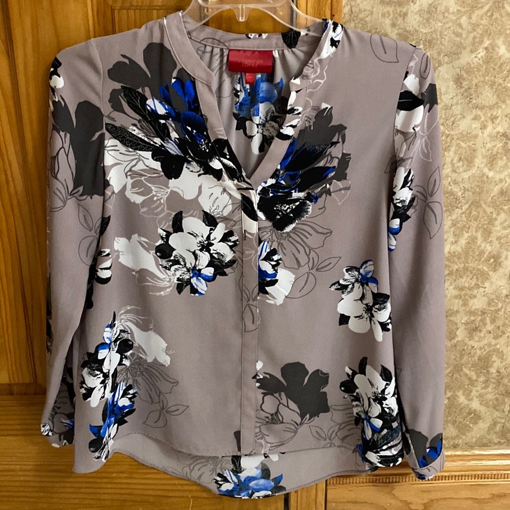 Jennifer Lopez Long Sleeve Blouse- Size M